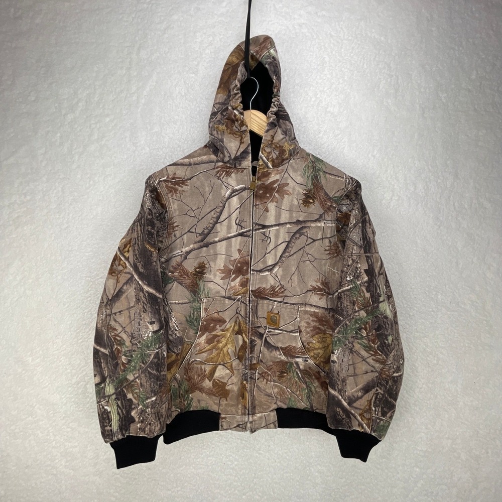 Carhartt Active Hunting Jacket Thermal Lined Youth XL‎ YYJ220 CAP Camo